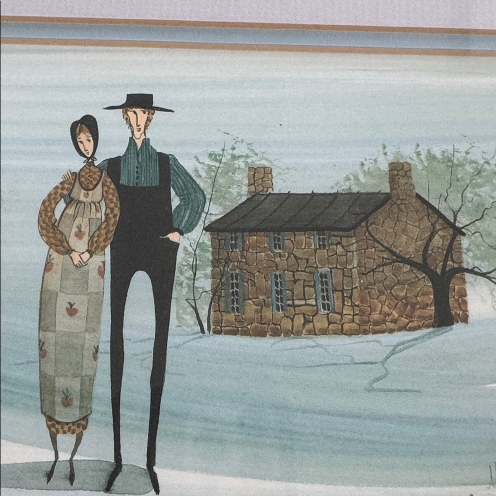 Vintage P. Buckley Moss "Summer's Grace" Amish Print 760/1000